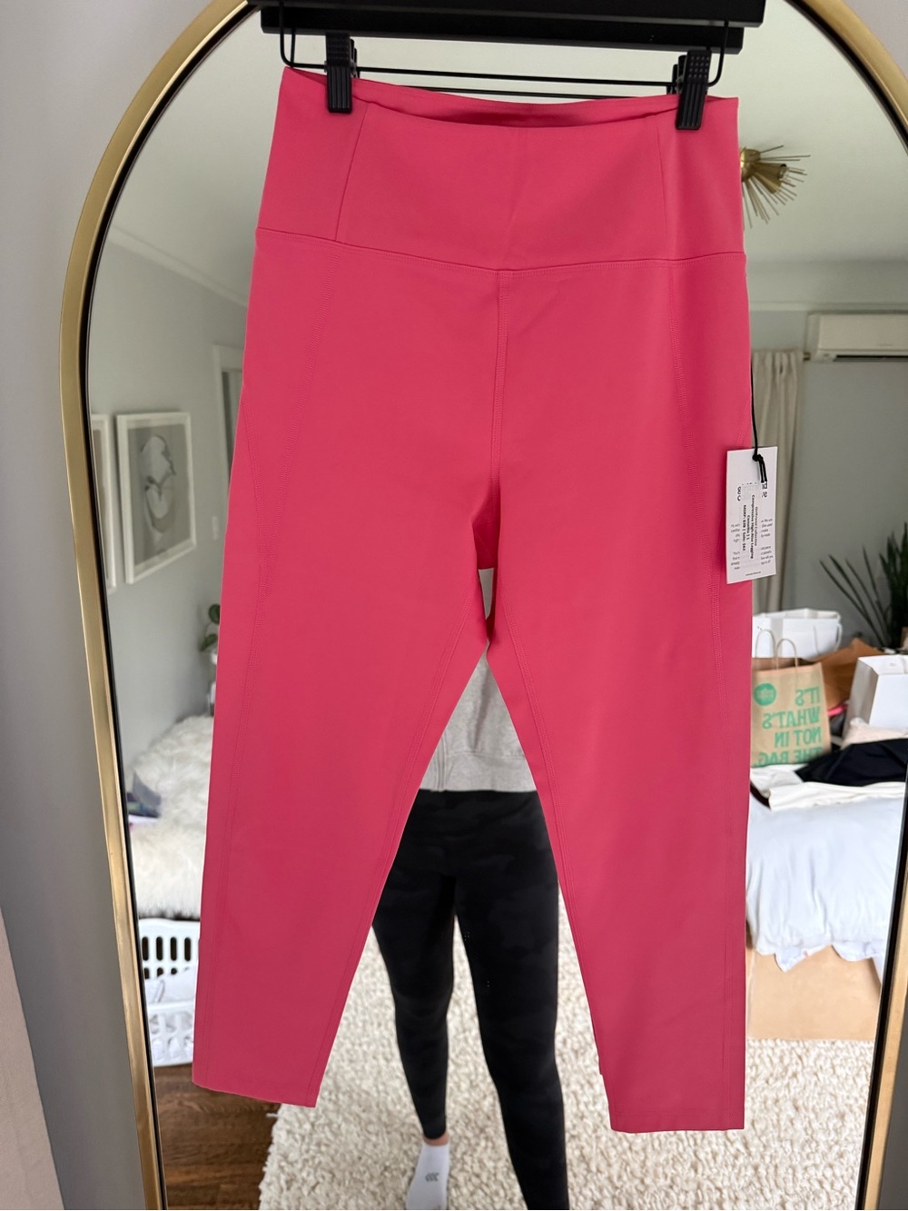 girlfriend collective Coral Pink High-Waist Leggings